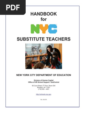 Substitute Teacher Handbook 2020