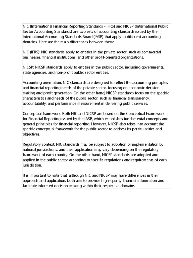 Nic VS Nicsp English GPT | PDF | Business | Finance & Money Management