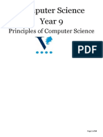Year 9 Principles of Computer Science 1.2