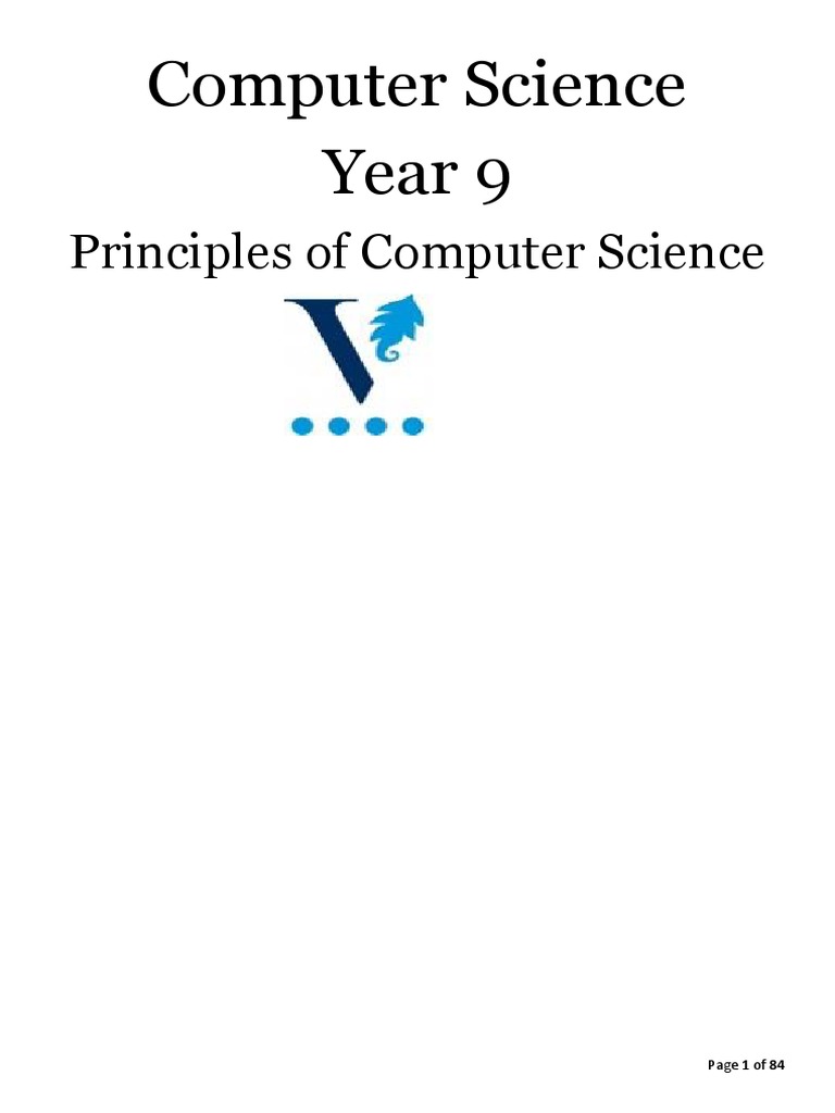 Year 9 Principles of Computer Science 1.2 | PDF | Computer Data Storage ...