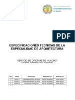 2022 - 01 - 04 - Especificaciones Tecnicas Edif Oficinas Huacho r3