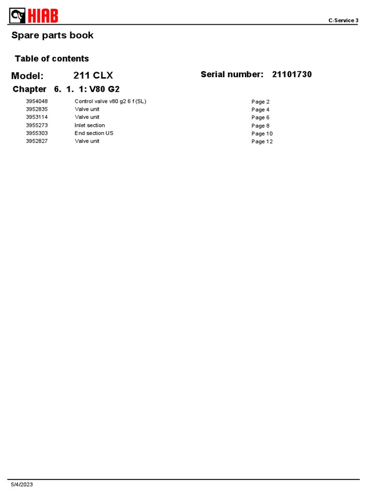 211 CLX Spare Parts Guide | PDF | Technology & Engineering