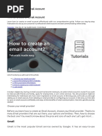 How To Create An Email Account