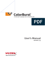 VUTEk ColorBurst 7.5 User Manual