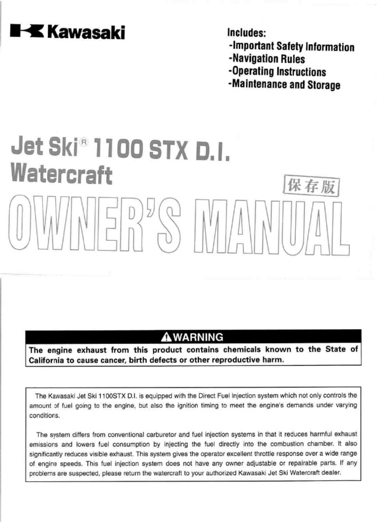 1998 KAWASAKI 1100 STX SERVICE MANUAL PDF visual data 7