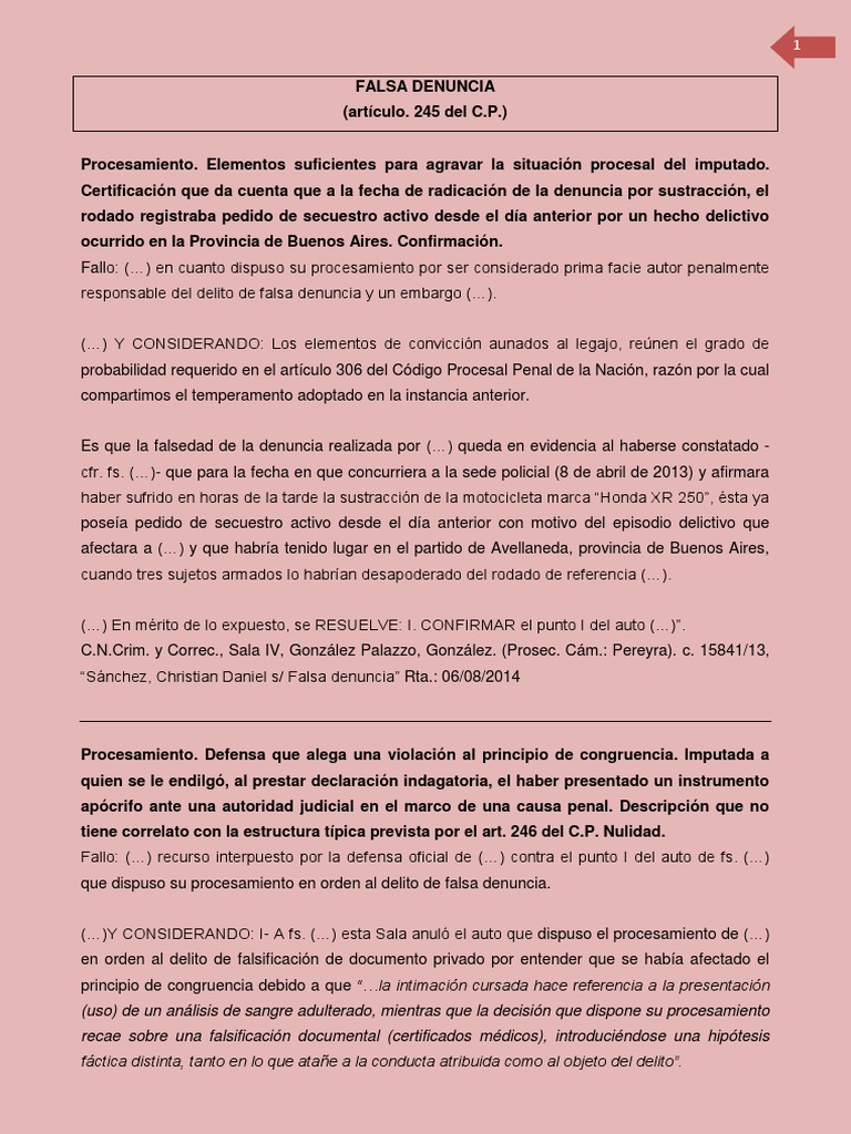 2 Delitos Contra La Administracion Publica - Falsa Denuncia | PDF