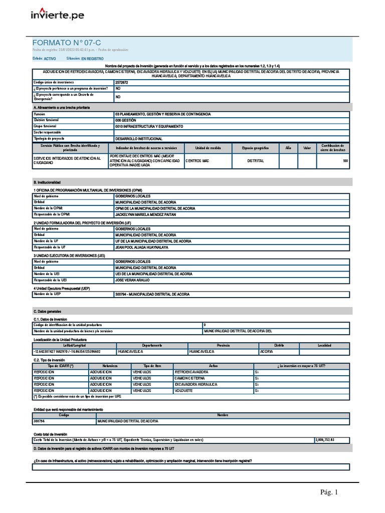 7c Maquinaria | PDF | Finanzas y dinero