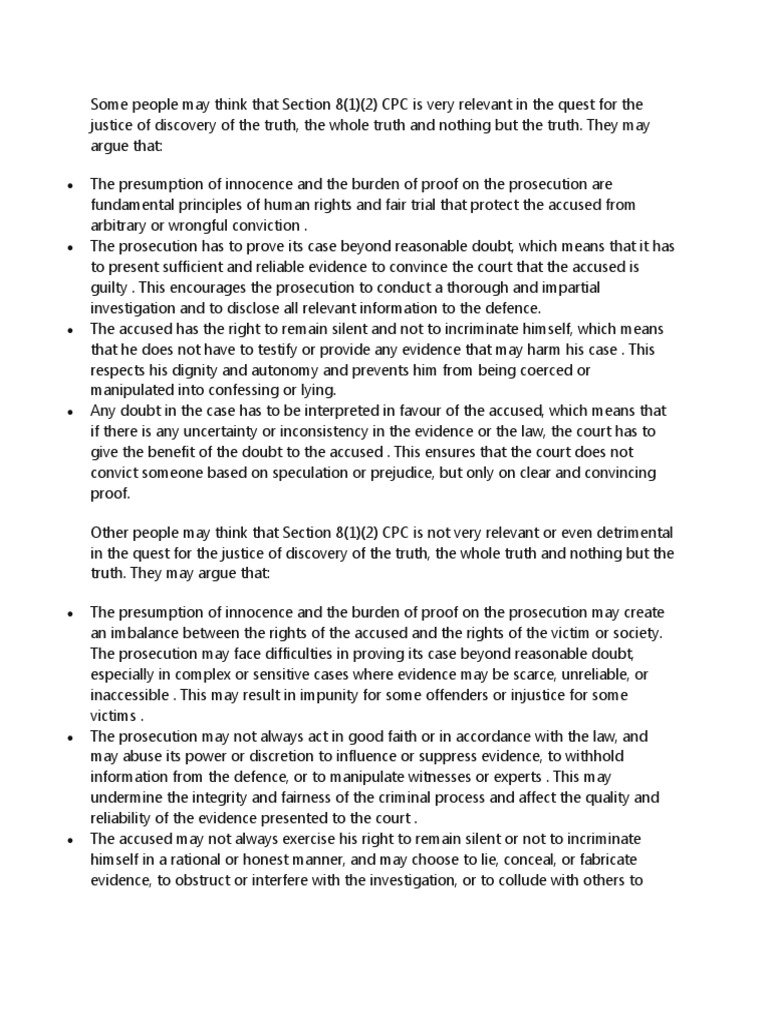 Section 8 Cameroon CPC | PDF | Burden Of Proof (Law) | Evidence (Law)