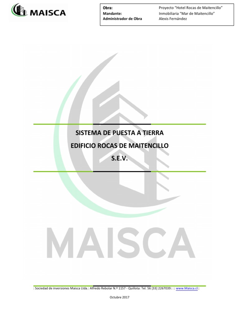 Estudio Vertical Sondeo Sistema de Puesta A Tierra Roca | PDF ...