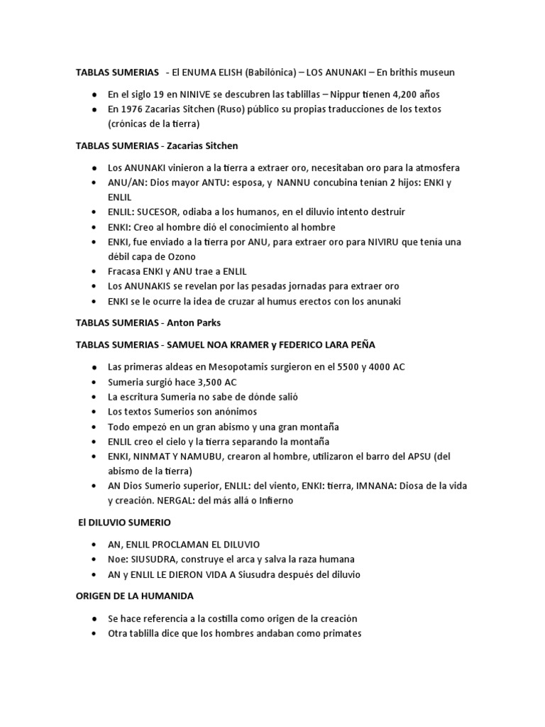 TABLAS SUMERIAS PDF