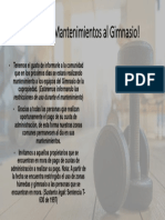 ¡Próximos Mantenimientos Al Gimnasio!