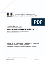 NMX C 493 Onncce 2018
