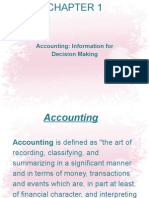 Accounting: Information For Decision Making