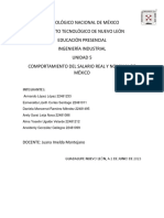 Comportamiento Del Salario Real y Nominal en México