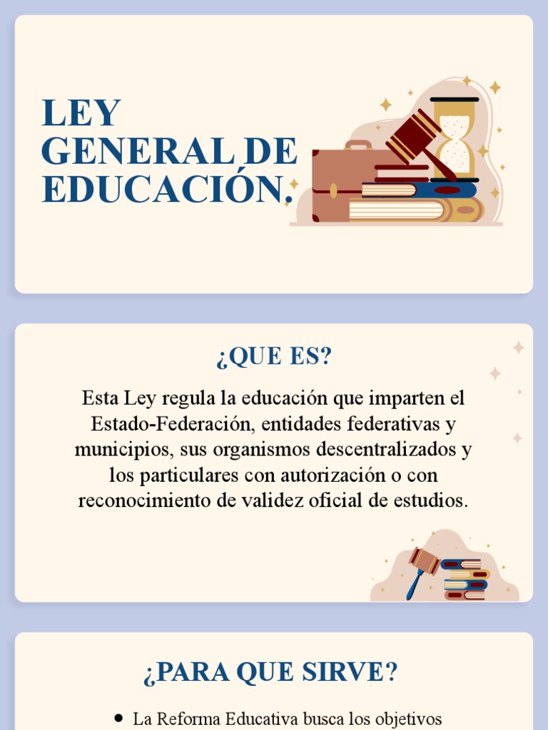 Ley General de Educación. | PDF
