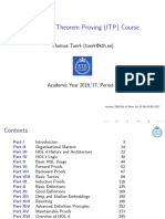 Interactive Theorem Proving Course