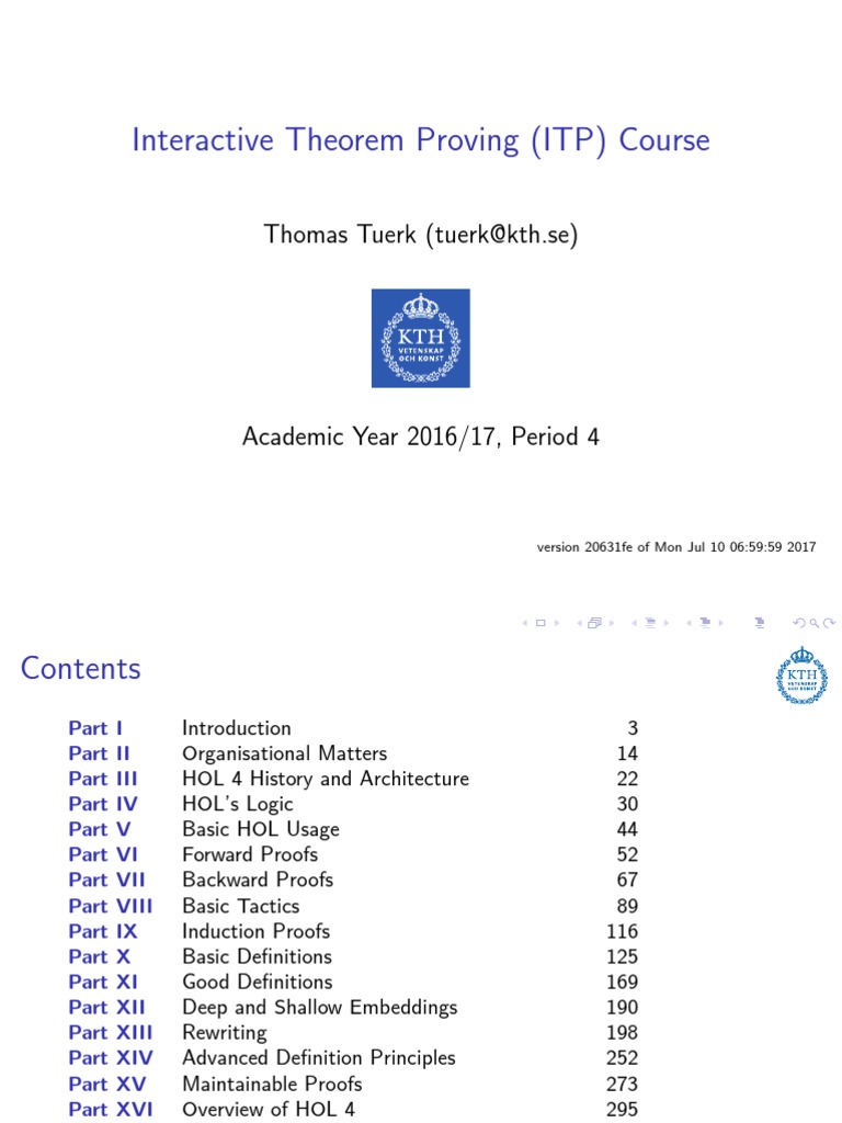 Interactive Theorem Proving Course | PDF | Anonymous Function ...