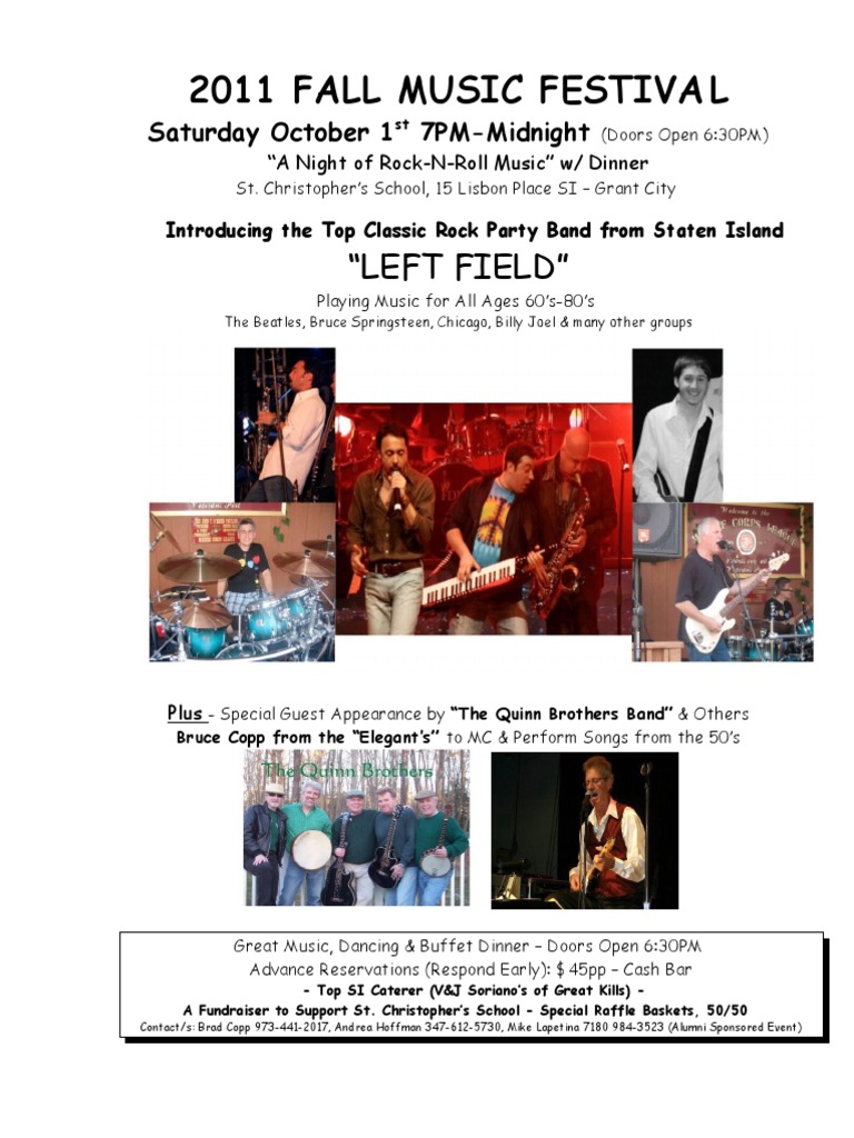 2011 Fall Music Festival Response Flyer (St. Chris) | PDF ...