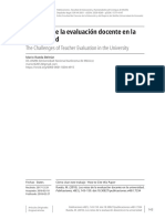 Los Retos de La Evaluación Docente en La Universidad Feb 2018