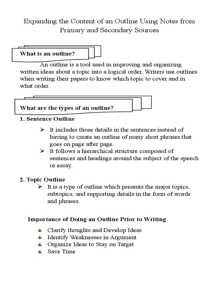 Expanding Outlines with Source Notes | PDF