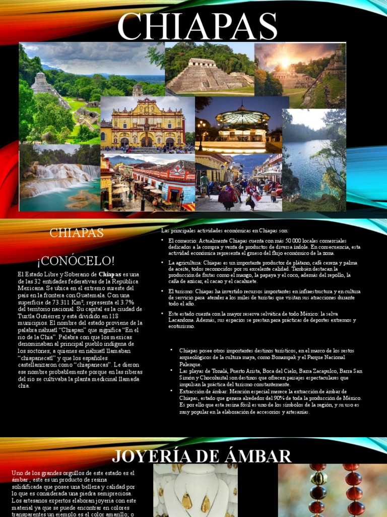 Actividades económicas y artesanías de Chiapas | PDF | Chiapas | Ámbar