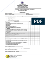 Homeroom Guidance Assessment