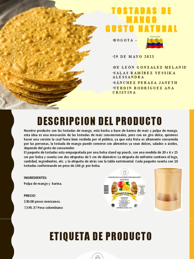 Expo Tostadas Logistica Listoo PDF Marketing Calidad comercial 
