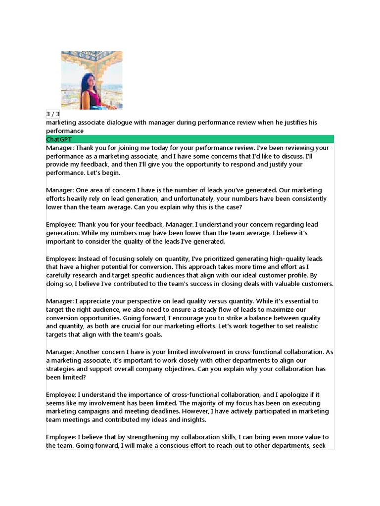 Marketing Associate Review Insights | PDF | Collaboration | Analytics