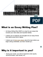 Essay Writing Plan