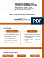 Apresentacao Artigo - Effects of Elevated Temperatures On Properties of Concrete