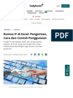 Rumus IF Di Excel - Pengertian, Cara Dan Contoh Penggunaan - DailySocial - Id