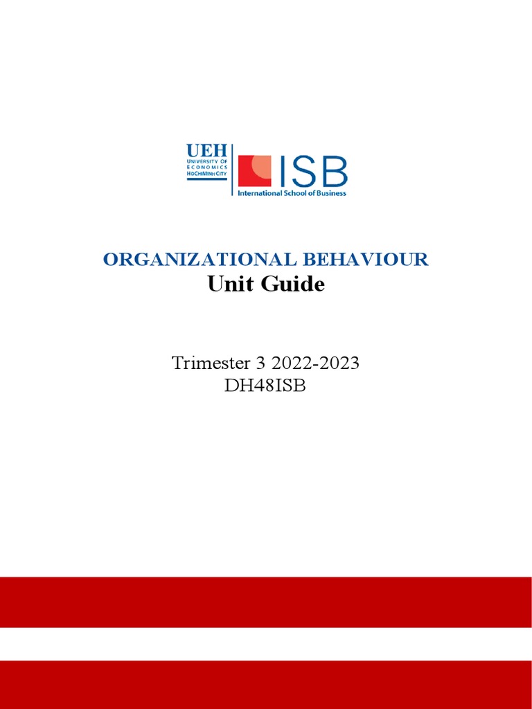 Man201 organizational behavior trimester 3 2022 2023 by chau ly
