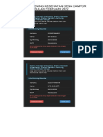 Daftar Peserta Screening Kesehatan Desa Campor Bulan Februari Tahun 2022