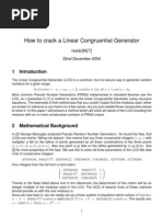 How To Crack A Linear Congruential Generator