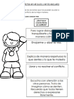 Colorea Todas Las Acciones Que Nos Pueden Ayudar A Resolver Un Conflicto de La Mejor Manera