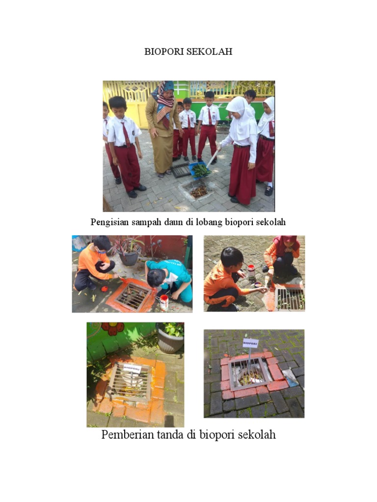 Biopori Sekolah: Solusi Cerdas untuk Lingkungan Lestari dan Pembelajaran Berkelanjutan