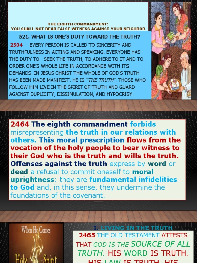 Understanding the Eighth Commandment | PDF | Law