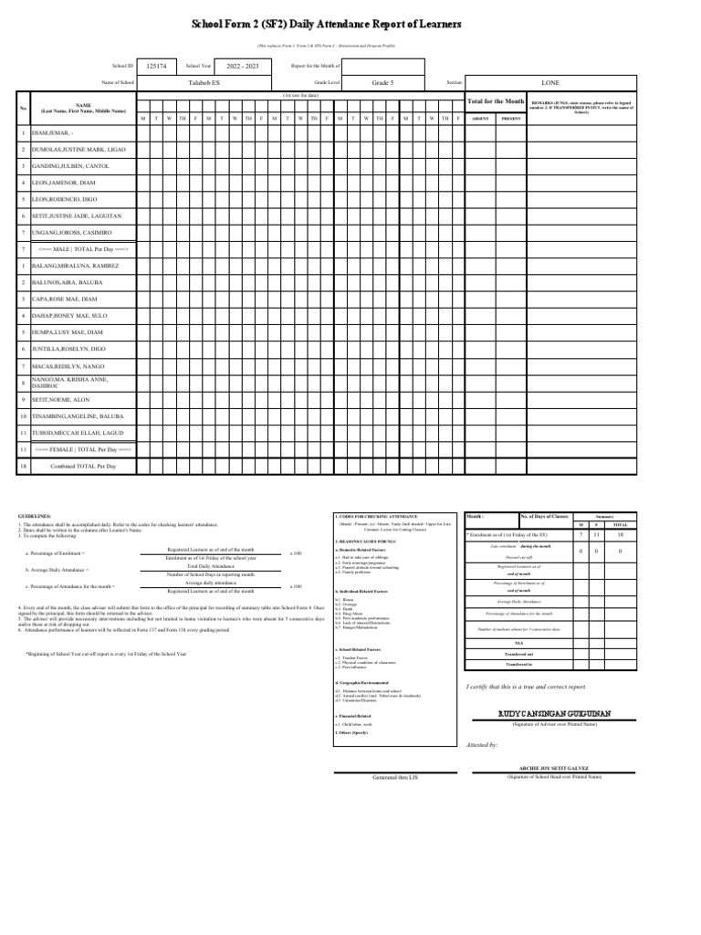 Sf2 2022 grade 5 lone pdf