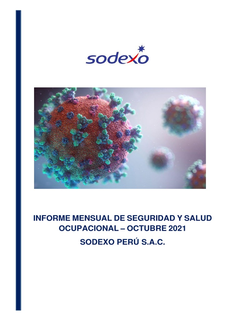 Informe Mensual de Salud Ocupacional | PDF | Seguridad y salud ...