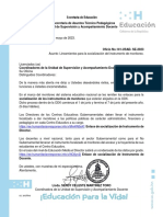 Oficio No. 141-USAD-SE-2023 Socialización Del Instrumento de Monitoreo