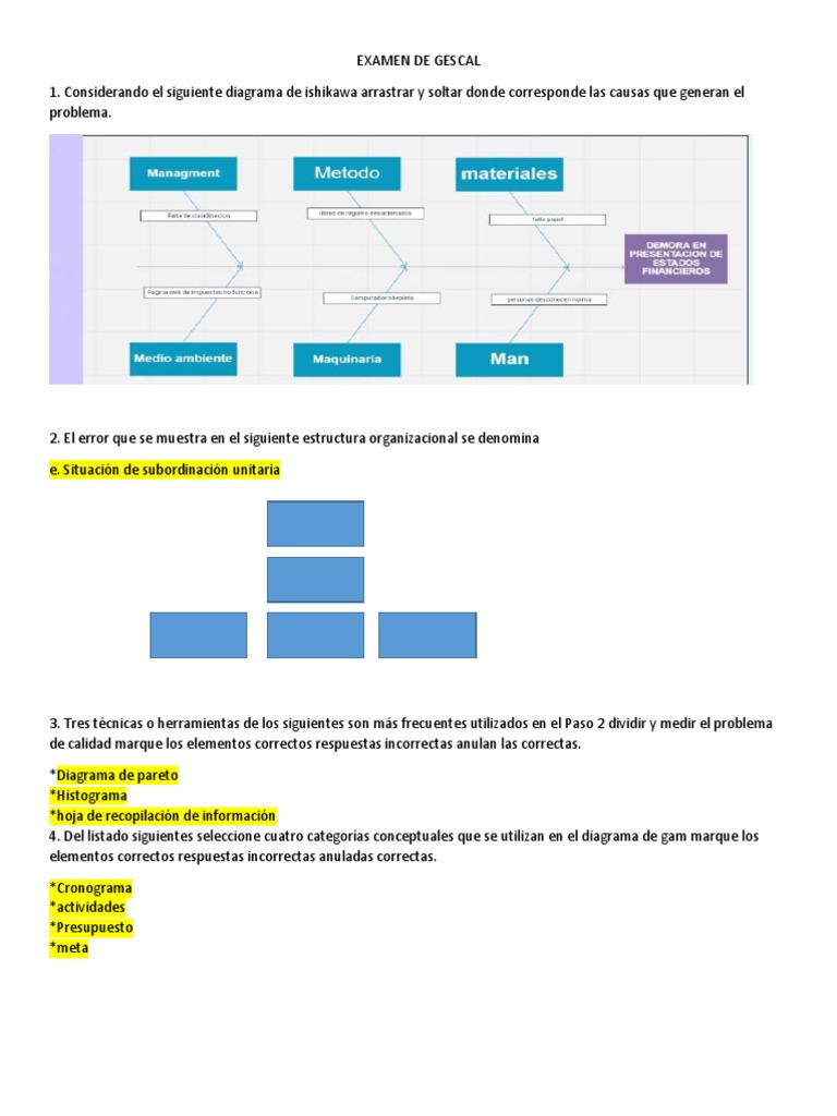 Examen de Gescal | PDF | Calidad (comercial) | Gestión de recursos humanos