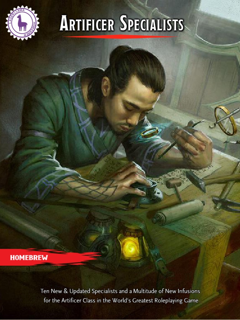 Artificer Specialties & Infusion Options GM Binder PDF Alchemy Mind