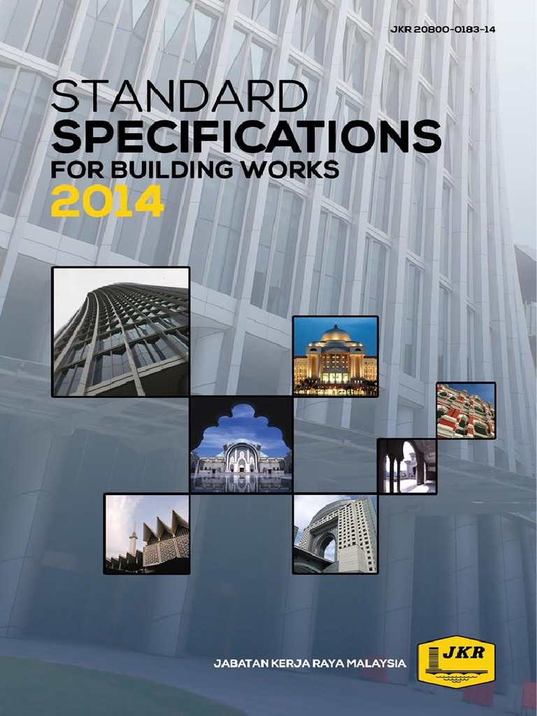 JKR Standard Specifications For Building Works 2014 | PDF