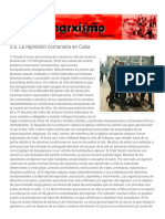 Neomarxismo - 5.6. La Represión Comunista en Cuba