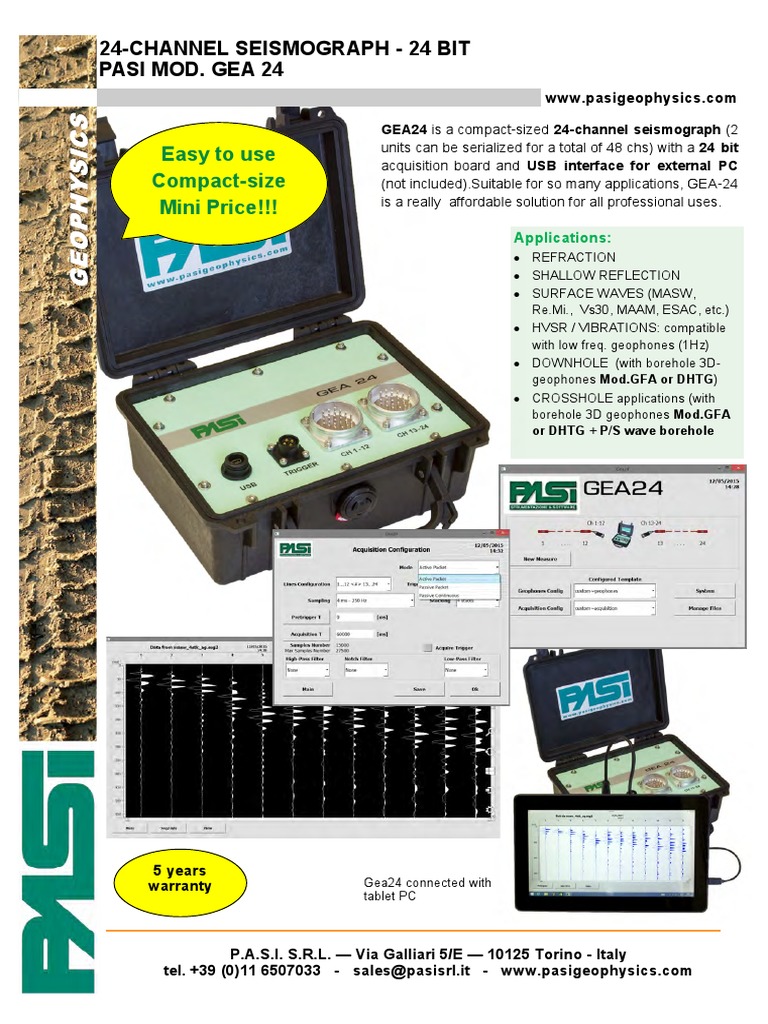 24-Channel Seismograph GEA 24 | PDF