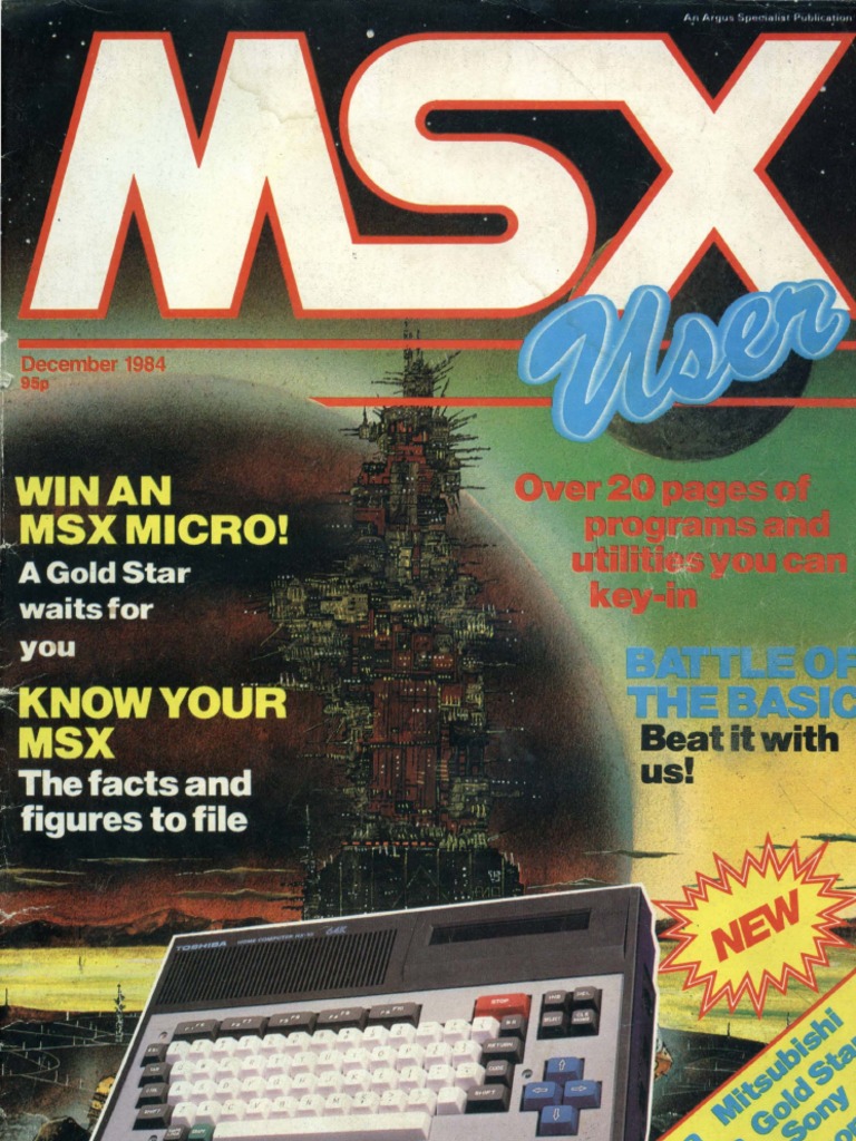 MSX User - Vol 1 No 1 - Dec 1984 | PDF | Synthesizer | Basic