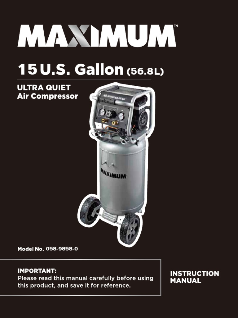 Mastercraftcompressor Manual | PDF