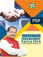 Jharkhand Procurement Policy 2014