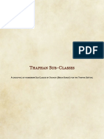 Thaphan Subclasses