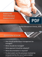 Managing Performance - 2020